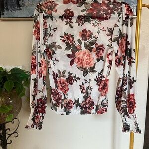 Floral Long Sleeve Women's Top